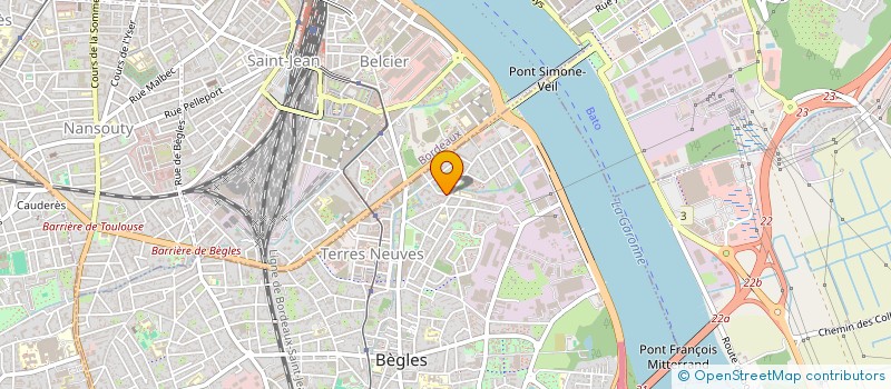 localisation de l'entreprise BERLINES NOIRES BORDEAUX à BEGLES