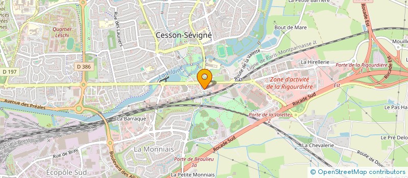 localisation de l'entreprise BERLINGOT CREATION ET COMMUNICATION  CESSON-SEVIGNE