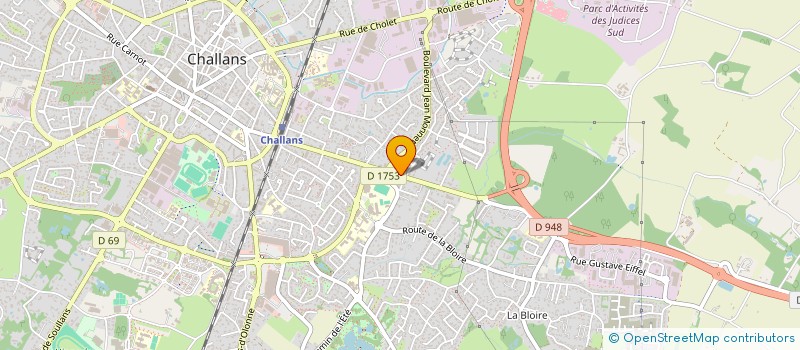 localisation de l'entreprise BERLINGUM à CHALLANS