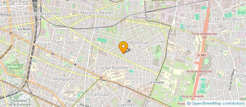 localisation de l'entreprise BERLIOZ 2013  LYON