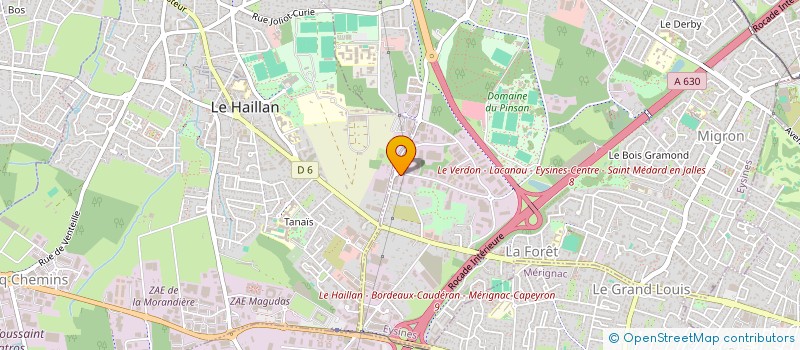 localisation de l'entreprise BERLIOZ  EYSINES