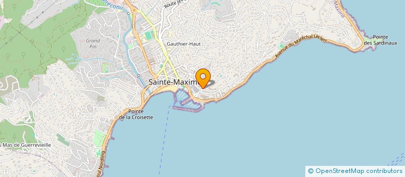 localisation de l'entreprise BERLIOZ à SAINTE-MAXIME