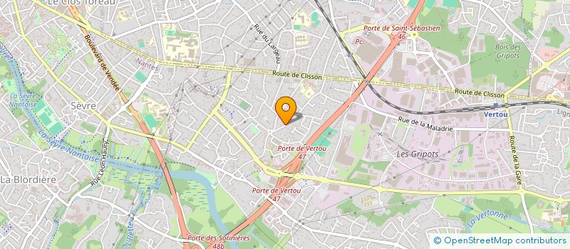 localisation de l'entreprise BERLIOZ IMMOBILIER  VERTOU