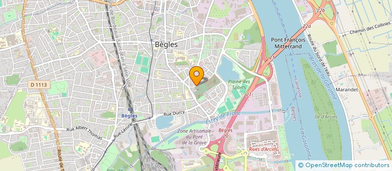 localisation de l'entreprise BERLOUX  BEGLES