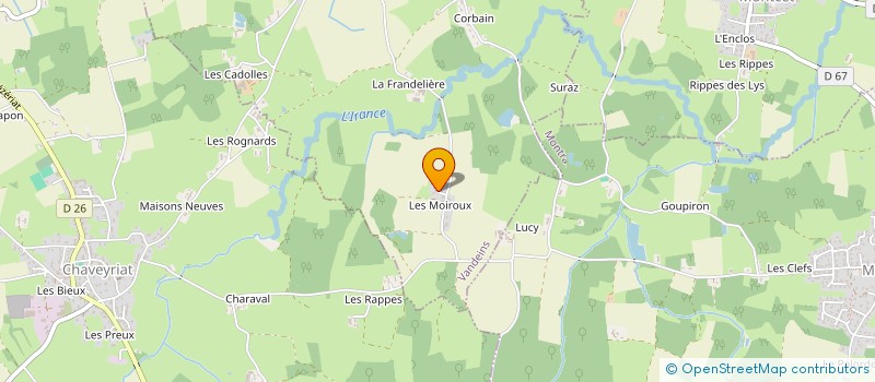 localisation de l'entreprise BERLU  VANDEINS