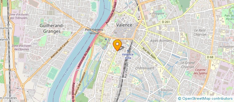 localisation de l'entreprise BERLUTI  VALENCE