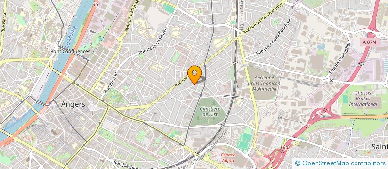 localisation de l'entreprise BERLY / AFAKODJA OGOUBI à ANGERS