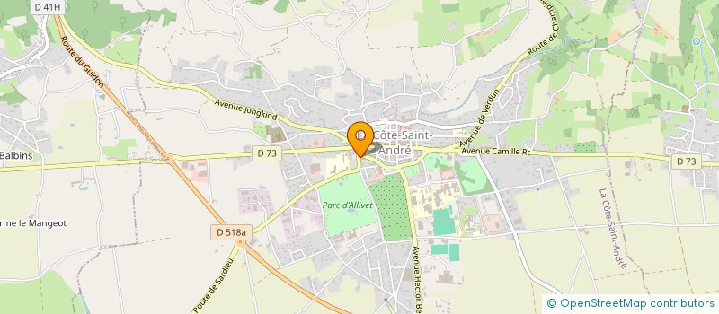 localisation de l'entreprise BERLY KEBAB  LA COTE-SAINT-ANDRE