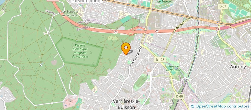 localisation de l'entreprise BERLY- LEKIEFFRE à VERRIERES-LE-BUISSON