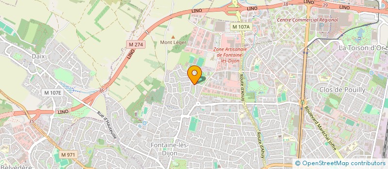 localisation de l'entreprise BERLYNE  FONTAINE-LES-DIJON