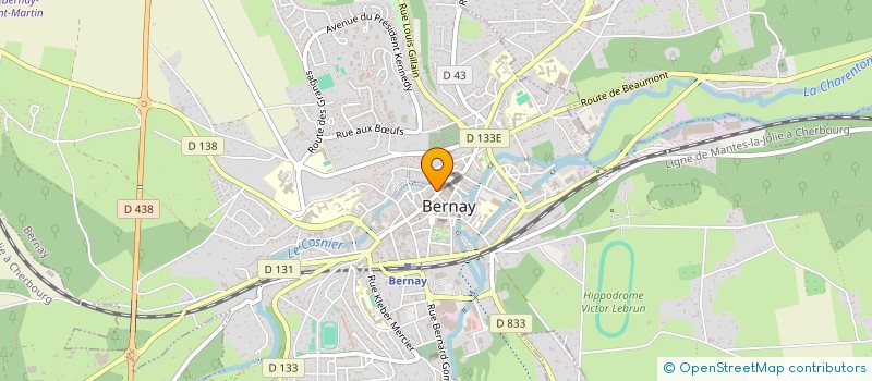 localisation de l'entreprise BERLYS à BERNAY