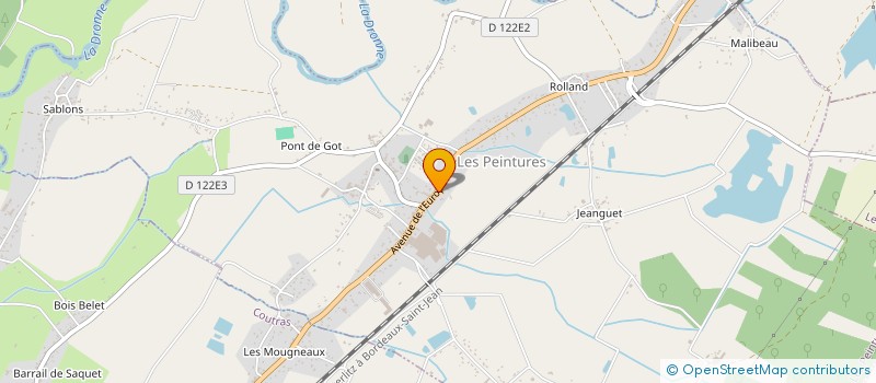 localisation de l'entreprise BERMALU  LES PEINTURES