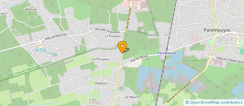 localisation de l'entreprise BERMANT à BLANQUEFORT