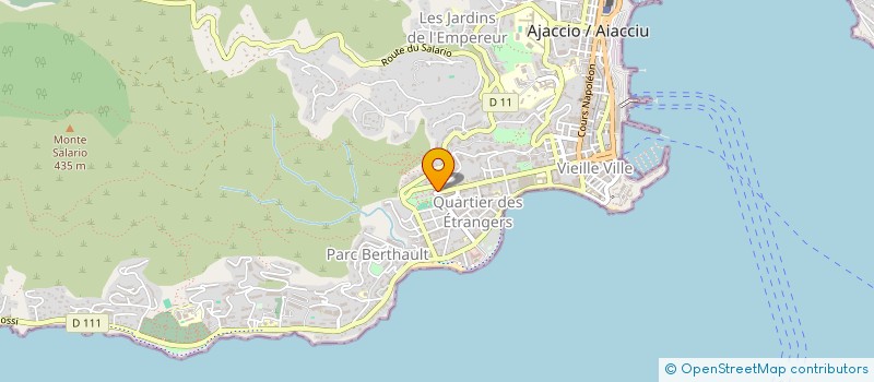 localisation de l'entreprise BERMAS à AJACCIO