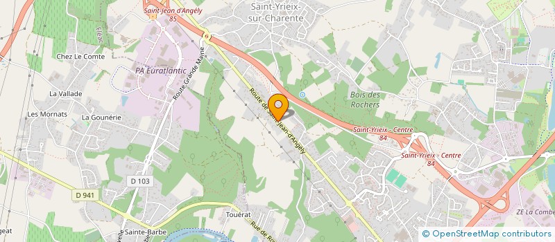 localisation de l'entreprise BERMAX CONSTRUCTION à SAINT-YRIEIX-SUR-CHARENTE