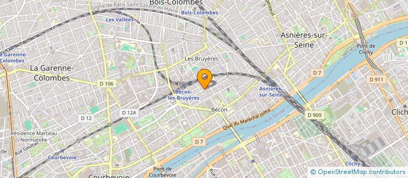 localisation de l'entreprise BERMI à COURBEVOIE