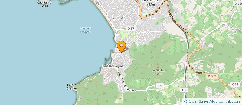 localisation de l'entreprise BERMICO à SAINT-CYR-SUR-MER
