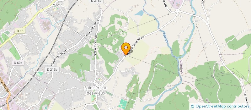 localisation de l'entreprise BERMO  SAINT-PRIVAT-DES-VIEUX