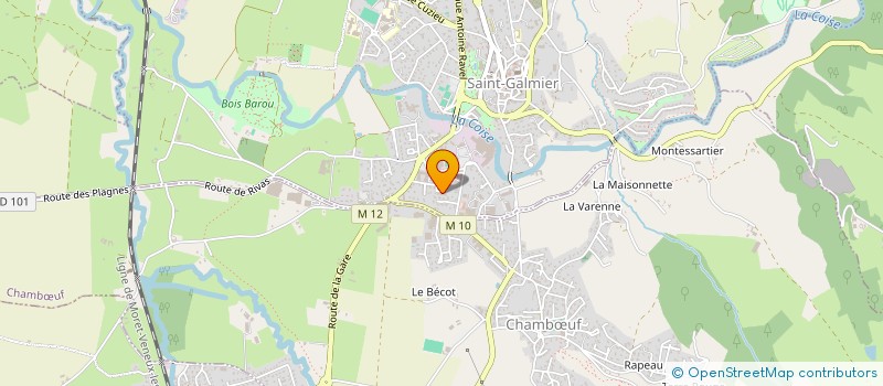 localisation de l'entreprise BERMON INVESTISSEMENT  SAINT-GALMIER