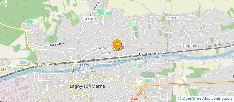 localisation de l'entreprise BERMOND ET DUSSEL à THORIGNY-SUR-MARNE