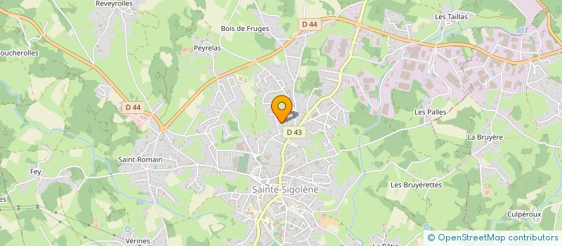 localisation de l'entreprise BERMOTEX  SAINTE-SIGOLENE