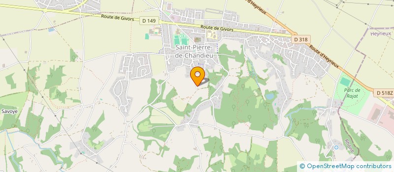 localisation de l'entreprise BERN'ELEC  SAINT-PIERRE-DE-CHANDIEU