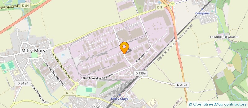 localisation de l'entreprise BERNAARDS TRANSPORTS FRANCE à MITRY-MORY