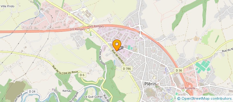 localisation de l'entreprise BERNABE FABIEN à PLERIN