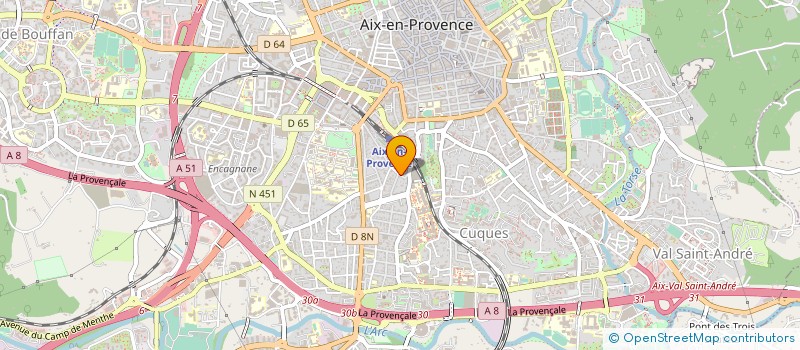 localisation de l'entreprise BERNABEU FERRONNERIE à AIX EN PROVENCE