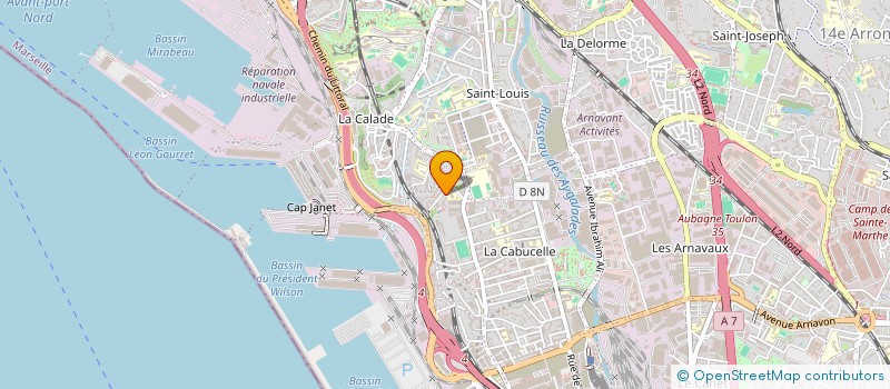 localisation de l'entreprise BERNABO CALADE à MARSEILLE