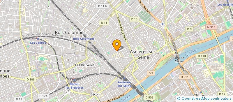 localisation de l'entreprise BERNACON à ASNIERES-SUR-SEINE
