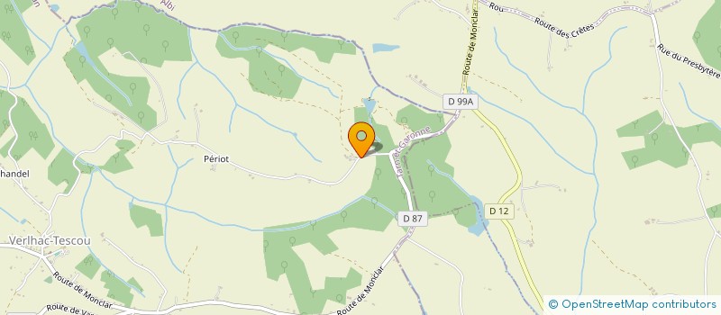 localisation de l'entreprise BERNAD BOIS  VERLHAC-TESCOU