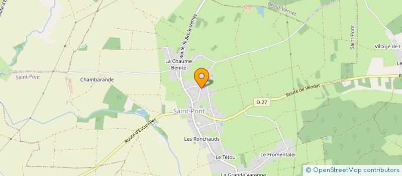 localisation de l'entreprise BERNADAT-GLAIN  SAINT-PONT