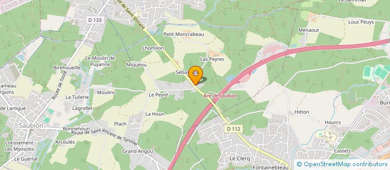 localisation de l'entreprise BERNADET JEAN JACQUES ET JACQUELINE à SAINT-VINCENT-DE-TYROSSE