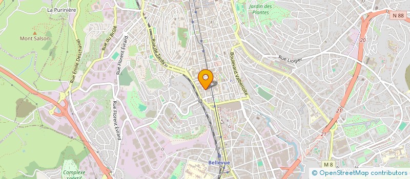 localisation de l'entreprise BERNADET LUDOVIC ET SAINTAGUET DELPHINE  SAINT-ETIENNE