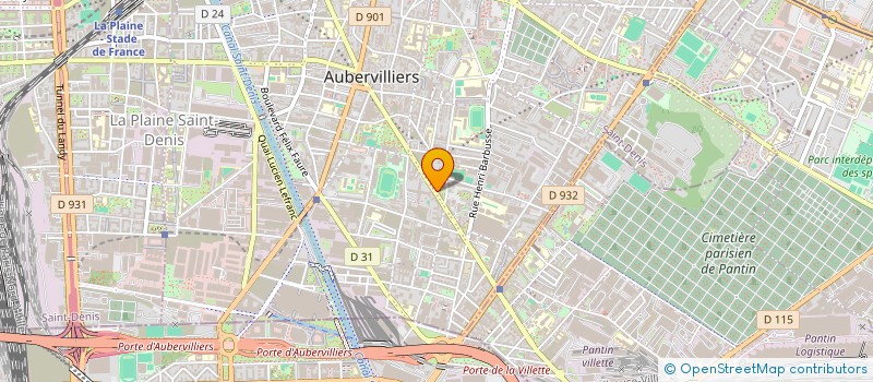 localisation de l'entreprise BERNADETTE  AUBERVILLIERS