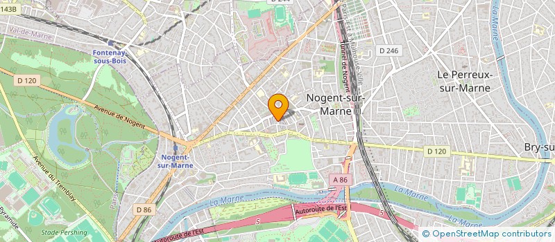 localisation de l'entreprise BERNADETTE MENES à NOGENT-SUR-MARNE