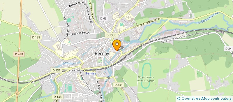localisation de l'entreprise BERNADIS  BERNAY