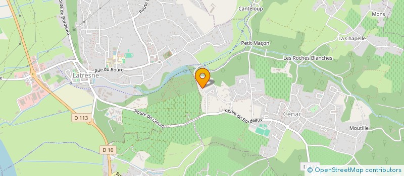 localisation de l'entreprise BERNADOTTE  CENAC