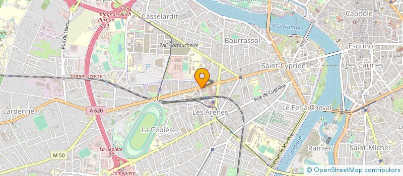 localisation de l'entreprise BERNADOU RIVE GAUCHE à TOULOUSE