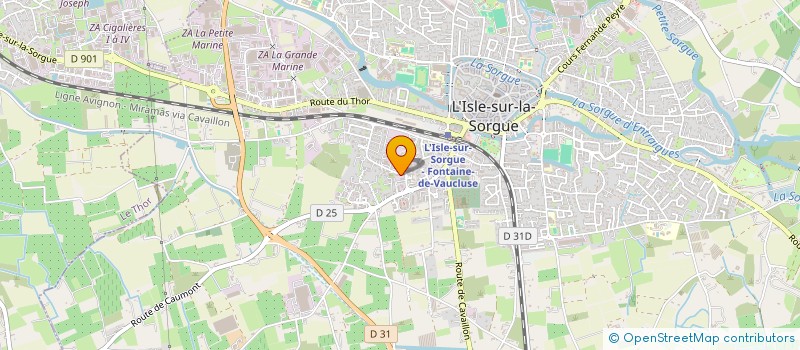 localisation de l'entreprise BERNADOY à L'ISLE-SUR-LA-SORGUE