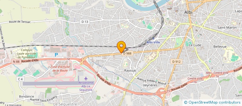 localisation de l'entreprise BERNAK à ALBI