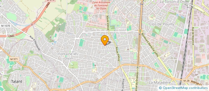 localisation de l'entreprise BERNAK  FONTAINE-LES-DIJON