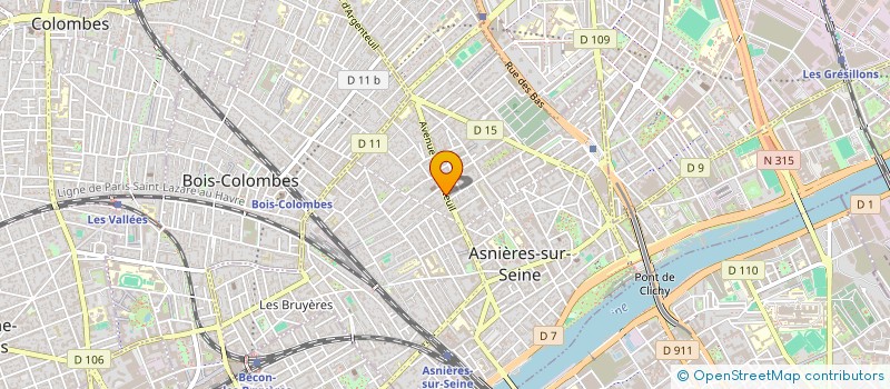 localisation de l'entreprise BERNAL à ASNIERES-SUR-SEINE