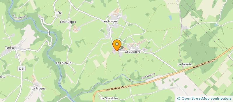 localisation de l'entreprise BERNARD à FRESSELINES