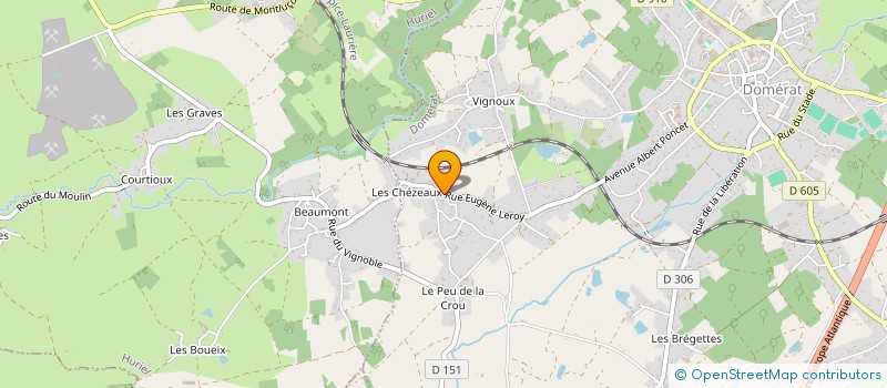 localisation de l'entreprise BERNARD à DOMERAT