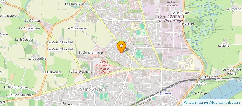 localisation de l'entreprise BERNARD  ANCENIS-SAINT-GEREON