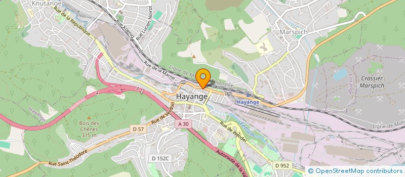 localisation de l'entreprise BERNARD  HAYANGE