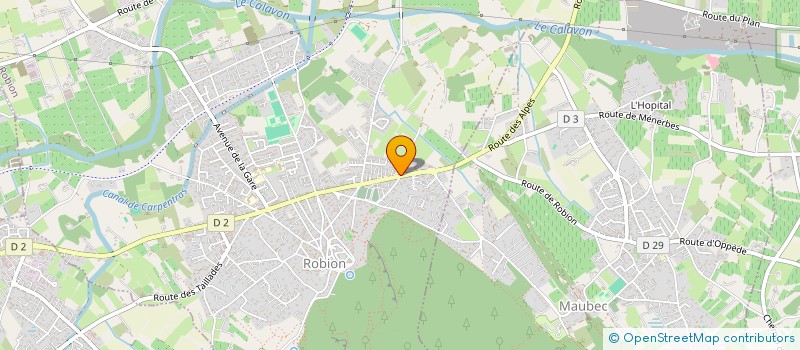 localisation de l'entreprise BERNARD 84 à ROBION