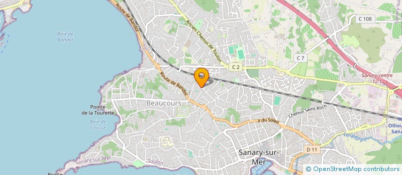 localisation de l'entreprise BERNARD à SANARY-SUR-MER